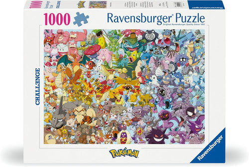 Ravensburger - Puzzle 1000 Pezzi Pokemon Challenge | Puzzle Per Adulti E Tutta La Famiglie | Dimensione Di 70x50 Cm | Regalo Adulti | Regali Natale
