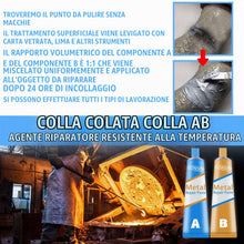 Carica l'immagine nel visualizzatore di Gallery, Stucco per Metallo, Metallo Liquido A+B, Bicomponente per Metalli