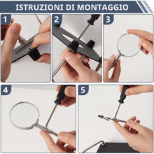 Carica l'immagine nel visualizzatore di Gallery, Terza Mano Per Saldatura, Stazione Saldatura con 3X Lente di Ingrandimento Braccii Flessibile e Clip, Adatta per Elettro