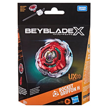 Carica l'immagine nel visualizzatore di Gallery, Beyblade X, set Starter Pack Rocket Griffon H UX Infinity con trottola bey bilanciato e lanciatore di Takara Tomy, Trott