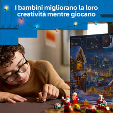 Carica l'immagine nel visualizzatore di Gallery, LEGO City Calendario dell'Avvento 2025 per Bambini e Bambine da 5 Anni - Gioco per il Conto alla Rovescia di Natale con 24 Sorprese tra cui Treno, Auto, Trattore e 7 Minifigure - Idea Regalo - 60475