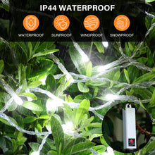 Carica l'immagine nel visualizzatore di Gallery, Luci Natale Esterno Batteria,Ricaricabile USB,10M Bianco Freddo