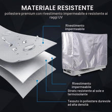 Carica l'immagine nel visualizzatore di Gallery, Copri Condizionatore da Esterno 80x30x57cm, Copertura Condizionatore Esterno Impermeabile, Protezione Motore Condizionat