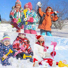 Carica l'immagine nel visualizzatore di Gallery, Pinze per palla di neve, 8 pezzi per palla di neve, palla di neve, giocattolo invernale, palla di neve, palla di neve, palla di neve con manico, clip per bambini e giochi all'aperto