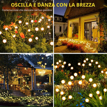 Carica l'immagine nel visualizzatore di Gallery, Luci solari per giardino esterno, confezione da 4 8 luci a LED a energia solare, per esterni, altezze aggiornate, modali