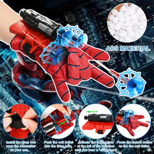 Carica l'immagine nel visualizzatore di Gallery, Launcher Glove, Spiderm Guanti per Bambino, Spider Launcher Guanto con con Spiderm Maschera, Guanti Launcher per Giochi, Spider Web Launcher Toy, Cosplay Giocattoli da Polso Se (A)