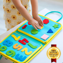 Carica l&#39;immagine nel visualizzatore di Gallery, LUDAZON® Valigetta Montessori per lo Sviluppo delle Capacità Intellettive, Busy Board 1 2 3 4 5 Anni, Intrattiene per ore a Casa, al Ristorante, e in Viaggio. GUARDA IL VIDEO