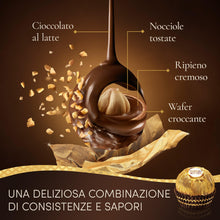 Carica l'immagine nel visualizzatore di Gallery, Ferrero Rocher - 28 Specialità al Cioccolato al Latte e Nocciola, Scatola Natalizia a Piramide Ottimale come Regalo o Centrotavola per le Cene di Natale, 350 gr