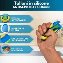 Carica l'immagine nel visualizzatore di Gallery, Set di 4 Talloniere per Scarpe - Solette in Silicone per Uomo e Donna - Cuscinetti in Gel per Tallone - Unisex