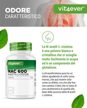 Carica l'immagine nel visualizzatore di Gallery, vit4ever NAC - N-Acetil L-Cisteina - 240 Capsule - 600 mg per Capsula