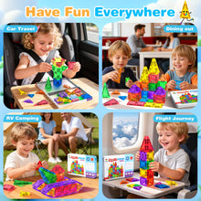 Carica l'immagine nel visualizzatore di Gallery, Subtail 54PCS Mini Costruzioni Magnetici da Viaggio per Bambini 3-8 Anni