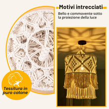 Carica l'immagine nel visualizzatore di Gallery, Arazzo da Parete Fatto Un Mano Paralume Macrame Boho Decor Nappa Arazzo Sfondo Testiera Appeso Un Parete