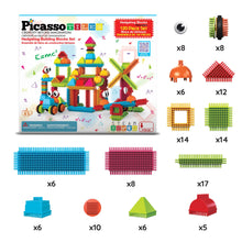 Carica l'immagine nel visualizzatore di Gallery, PicassoTiles 116 Pezzi Hedgehog, Blocchi STEM con Personaggi per Bambini 3+