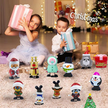 Carica l'immagine nel visualizzatore di Gallery, Set di Giocattoli a Carica di Natale - 12 Pezzi Mini Giocattoli a Orologeria per Bambini