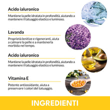 Carica l'immagine nel visualizzatore di Gallery, Tattoolicious RECHARGE 100 ml – Crema Rivitalizzante e Anti-Age per Tatuaggi | Neri e Colorati | Con Ingredienti Naturali e Principi Attivi Bio, Vegan, Cruelty Free, Derma Tested | Made in Italy