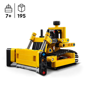 LEGO Technic Bulldozer da Cantiere, Giochi per Bambini, Bambine, Ragazzi e Ragazze da 7 Anni in su, Set con Veicolo Giocattolo da Costruire, Regalo per i Fan delle Costruzioni 42163