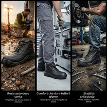 Carica l'immagine nel visualizzatore di Gallery, Iron Mountain Stivali Antinfortunistici S3 SRC Unisex – Scarpe da Lavoro in Pelle con Puntale Acciaio, Antiperforazione,