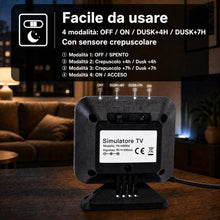 Carica l'immagine nel visualizzatore di Gallery, Simulatore TV LED Antifurto Casa, 12 LED, Timer