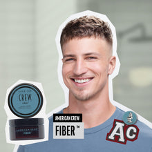 Carica l'immagine nel visualizzatore di Gallery, American Crew Fiber, Cera Capelli Uomo, Tenuta Forte &amp; Finish Opaco, Texturizza &amp; Ispessisce i Capelli, 85g