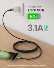 Carica l'immagine nel visualizzatore di Gallery, INIU Cavo USB Type-C [5 Pezzi], Cavetto USB C 3,1A Ricarica Rapida, Nylon Cavo USB A USB C per Caricabatterie per iPhone 16 15 Samsung Galaxy S21 S20 S9 Note 10 Google Pixel ECC (1m+1m+2m+2m+0.5m)