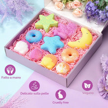 Carica l'immagine nel visualizzatore di Gallery, DUAIU Bombe da Bagno,10 Pezzi Bombe da Bagno Bambini Profumate Set Regalo,Fatte a Mano,Bomba da Bagno Arricchite con Sal