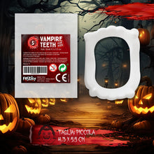 Carica l'immagine nel visualizzatore di Gallery, Festicy Set Denti Finti Vampiro per Bambini Taglia S I Età 6-12 Anni