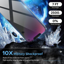 Carica l'immagine nel visualizzatore di Gallery, Coiwxmoi Privacy Pellicola Opaca per Apple iPhone 16e/14/13/13 pro,Opaco Vetro Temperato Anti-Spy Durezza 9H Anti-rifles