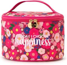 Carica l'immagine nel visualizzatore di Gallery, Legami - Beauty Case, Borsa per Trucchi spaziosa, Chiusura a Zip, Tasche interne, Fascette porta Pennelli, da viaggio, 21x19 cm, Tema Flowers