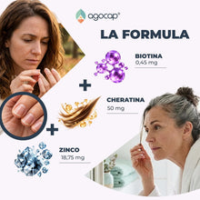 Carica l'immagine nel visualizzatore di Gallery, Integratori per Capelli, Biotina, Cheratina, Zinco. Vitamine per Capelli