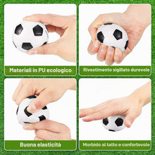 Carica l'immagine nel visualizzatore di Gallery, Mini palline sportive, 5 cm, mini palloni da calcio, in schiuma antistress, per bambini e adulti