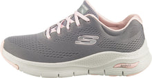 Carica l'immagine nel visualizzatore di Gallery, Skechers Arch Fit Big Appeal, Scarpe da Ginnastica Donna, Grigio Gray Knit Mesh Pink Trim, 37 EU
