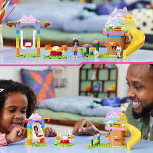 LEGO La Casa delle Bambole di Gabby La Festa in Giardino della Gattina Fatina con i Personaggi di Gabby e Pandy Panda, Idea Regalo con Altalena, Scivolo e Giostra, Giochi per Bambine e Bambini 10787