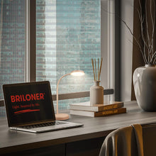 Carica l'immagine nel visualizzatore di Gallery, BRILONER - Lampada da tavolo a LED con touch, dimmerabile a passi, orientabile, lampada da comodino, lampada da scrivani