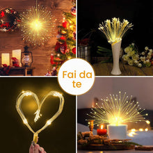 Carica l'immagine nel visualizzatore di Gallery, CNMTCCO Ghirlanda di luci natalizie,confezione da 4 luci USB da appendere,480 pezzi,8 modalità,luci a sfera impermeabili
