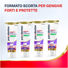 Carica l'immagine nel visualizzatore di Gallery, Parodontax Gengive Forti &amp; Protette, Dentifricio Acido Ialuronico, 4x75 ml