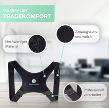Carica l&#39;immagine nel visualizzatore di Gallery, PhysioSpirit Correttore posturale di alta qualità, supporto per schiena dritto, per una postura sicura, tracolla e correzione posturale, per uomini e donne, M