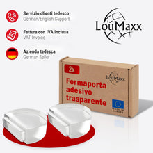 Carica l'immagine nel visualizzatore di Gallery, LouMaxx pavimento fermaporta autoadesivo - pavimento fermaporta adatto a tutti i pavimenti duri per proteggere pareti e 