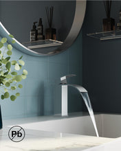 Carica l'immagine nel visualizzatore di Gallery, Rubinetto per Bagno FORIOUS, Rubinetto per Lavabo a Cascata in Nickel Spazzolato, Miscelatore Monocomando per Lavabo con Altezza del Beccuccio di 110 MM, Risparmio Idrico, Risparmio Energetico.