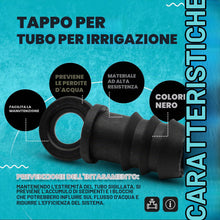 Carica l'immagine nel visualizzatore di Gallery, DOJA Barcelona | Tappo Finale Tubo Irrigazione | 16mm | Tappo Fine Linea Ala Gocciolante | 10 Pezzi | Tappo Chiusura Irr