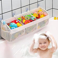 Carica l'immagine nel visualizzatore di Gallery, Buudreza Porta Giochi Vasca da Bagno, Borsa Organizer per Giocattoli da Bagno con 3 Scomparti