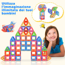 Carica l'immagine nel visualizzatore di Gallery, Lovchil Costruzioni Magnetiche, Blocchi Costruzioni Magnetici, Giochi Magnetici per Bambini 3 4 5 6 7 8 Anni, Montessori STEM, Scelta Regalo Perfetta per Ragazzi e Ragazze dai 3-8 Ann - 40 Pezzi