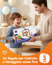 Carica l'immagine nel visualizzatore di Gallery, hahaland Trenino Elettrico per Bambini 64 Pezzi, Set STEM Pista Trenino 3D