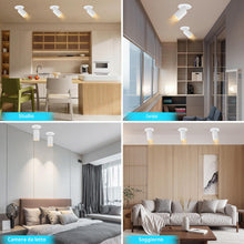 Carica l'immagine nel visualizzatore di Gallery, Faretti da Soffitto Orientabili, GU10 Faretti LED da Soffitto Bianco, Moderna Plafoniera Lampade da soffitto, Faretto LE