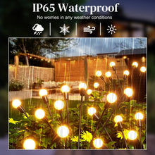 Carica l'immagine nel visualizzatore di Gallery, 4 Pezzi Luci Solari Giardino Esterno, 10 LED Lucciole Luci Solari da Giardino, IP65 Impermeabile, Lampade Solare Lucciol