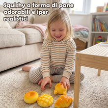 Carica l'immagine nel visualizzatore di Gallery, Echehi Set di 6 Giocattoli Squishy a Forma di Pane