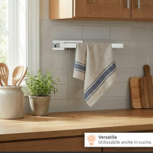 Carica l'immagine nel visualizzatore di Gallery, ECENCE Porta Asciugamani Bagno Adesivo cromo senza Foratura 38cm
