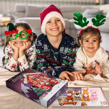 Carica l'immagine nel visualizzatore di Gallery, LIHAO Calendario dell'Avvento, 24pz MINI Giocattoli di Animali Peluche Regali Natale per Bambini