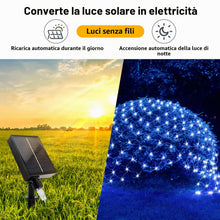 Carica l'immagine nel visualizzatore di Gallery, Stringa Luminosa Esterni, 198LEDs Rete Luminosa 2 * 3 meter, Decorazione Luci di Natale, 8 Modalità di Luci Impermeabili