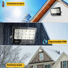 Carica l'immagine nel visualizzatore di Gallery, Faretto Led da Esterno con Sensore di Movimento, 1 Pezzi 50W 5000LM Faro Led Esterno 6500K Bianca Fredda, IP66 Impermeab