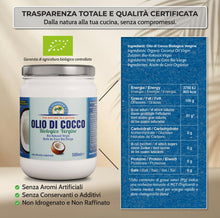 Carica l'immagine nel visualizzatore di Gallery, Exponatura Olio di Cocco Biologico 500ml – Crudo e Vergine, Spremuto a Freddo – 100% Naturale, Gusto Delicato per Cucina